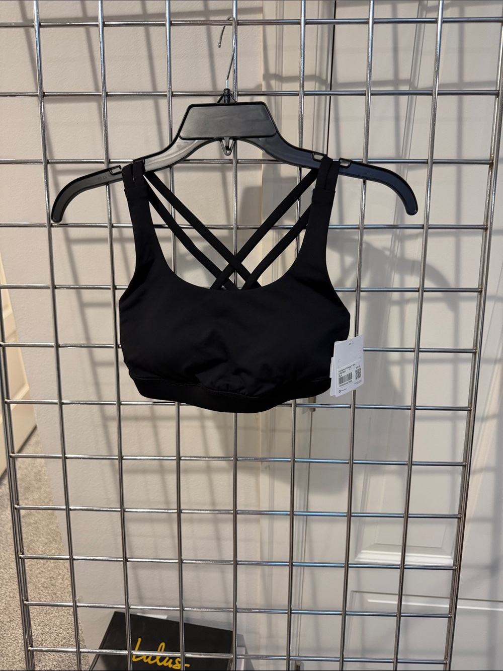 lululemon athletica Black Strappy Crossback Sports Bra